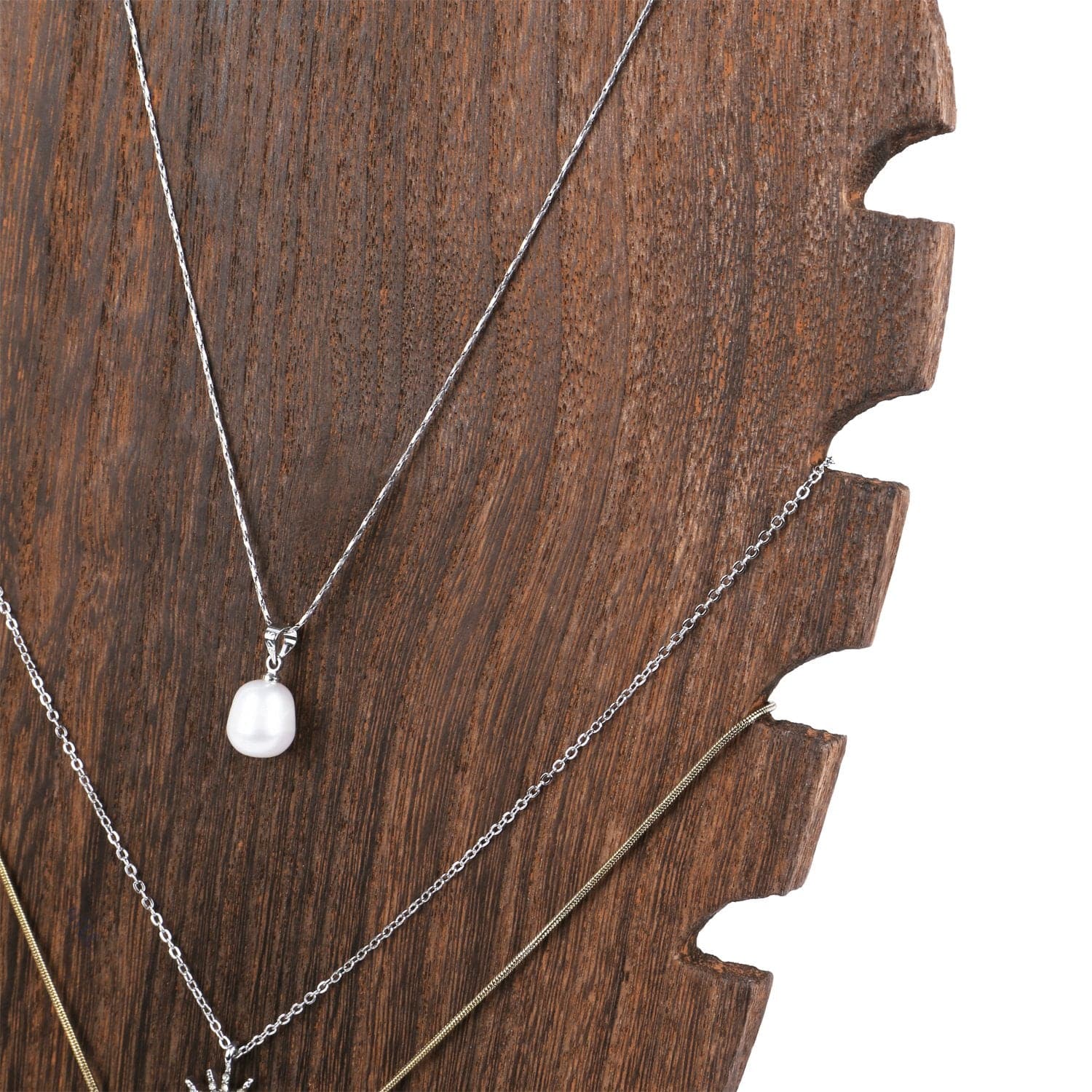 #WDN6371BR Freestanding Necklace Easel Display Stand Holder