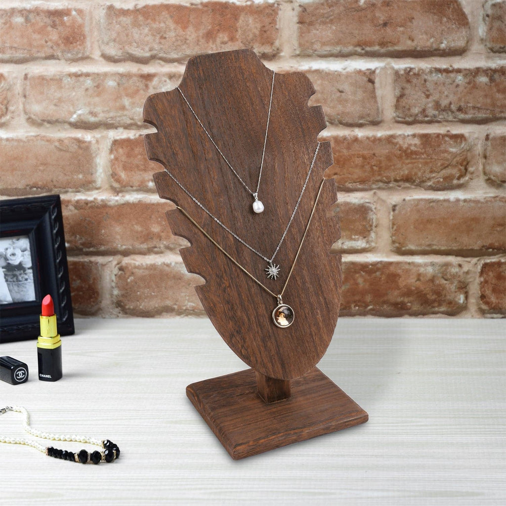 #WDN6371BR Freestanding Necklace Easel Display Stand Holder