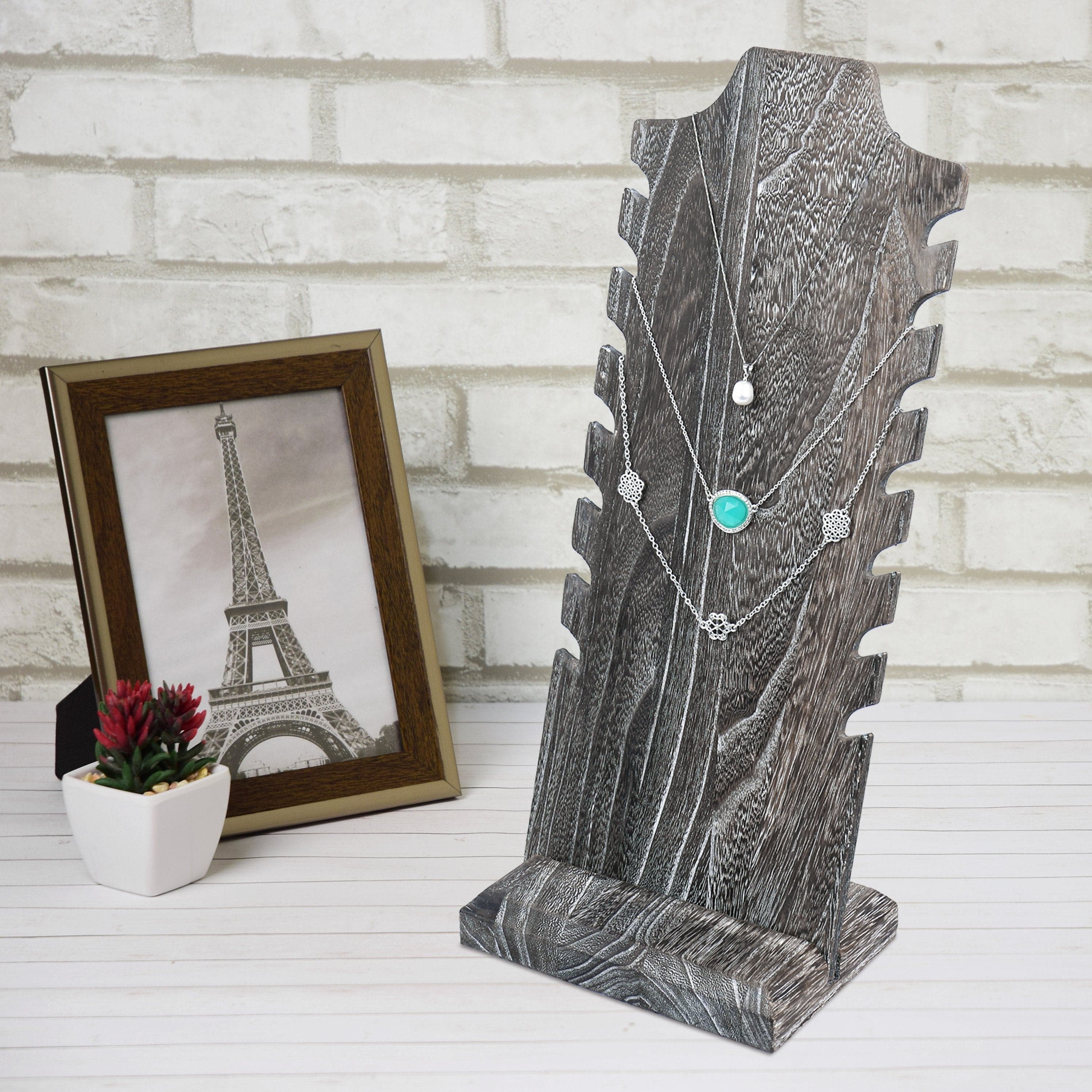 #WDN68 Wooden Freestanding Necklace Display Stand
