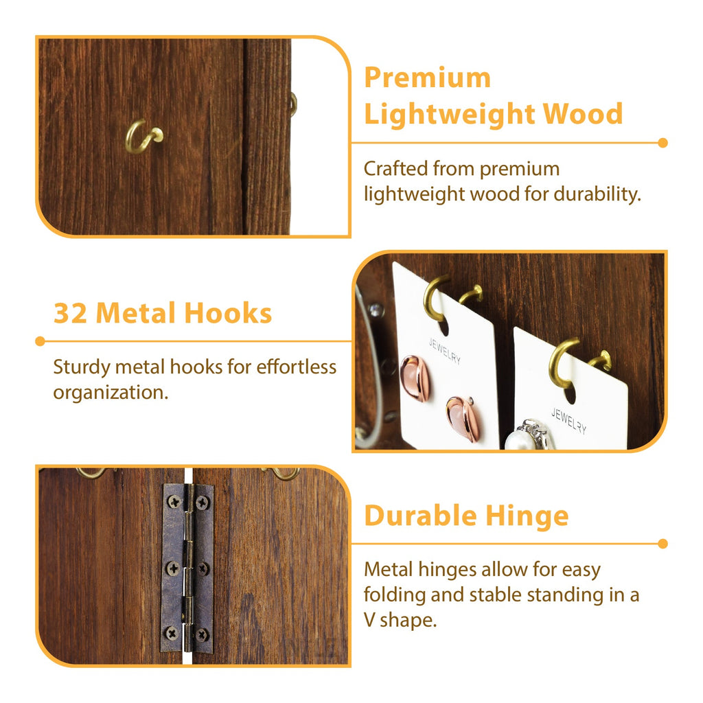 #WDT534 Two-Sided Jewelry Display Stand