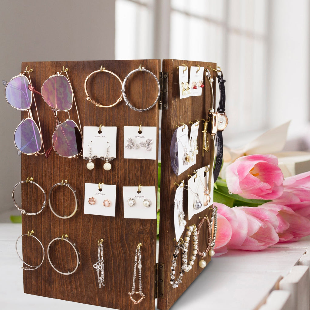 #WDT534 Two-Sided Jewelry Display Stand