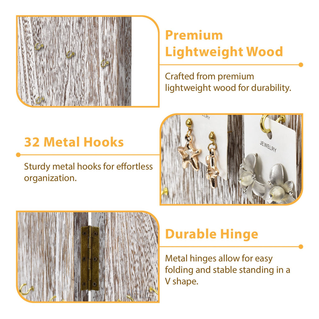 #WDT534 Two-Sided Jewelry Display Stand