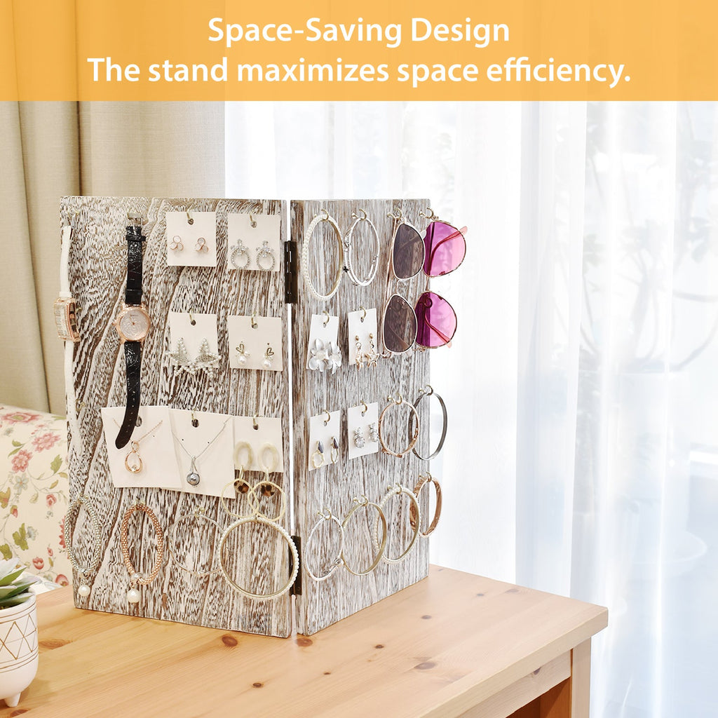 #WDT534 Two-Sided Jewelry Display Stand