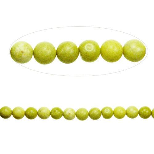 #BS-1070PS New Jade Beads, 6mm