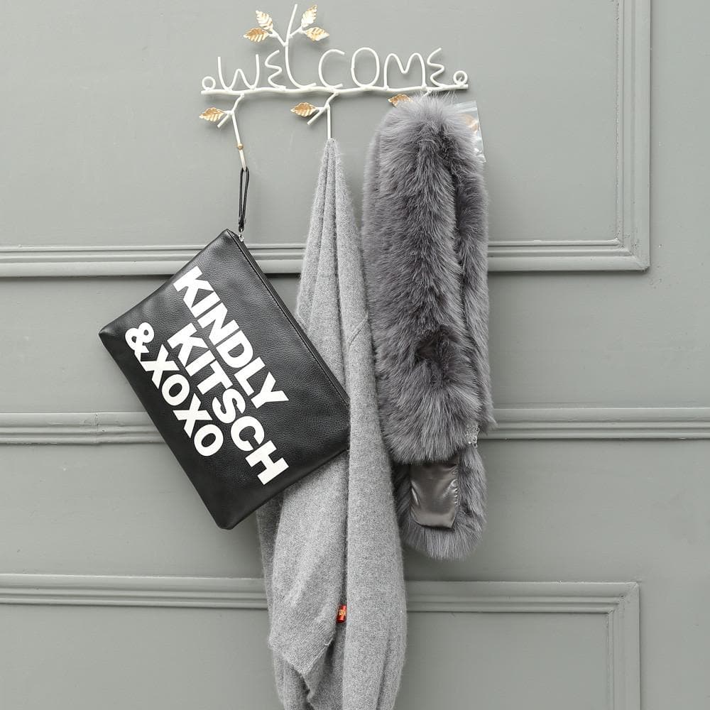 #COP3633 Metal "Welcome" Wall Mounted Coat Rack