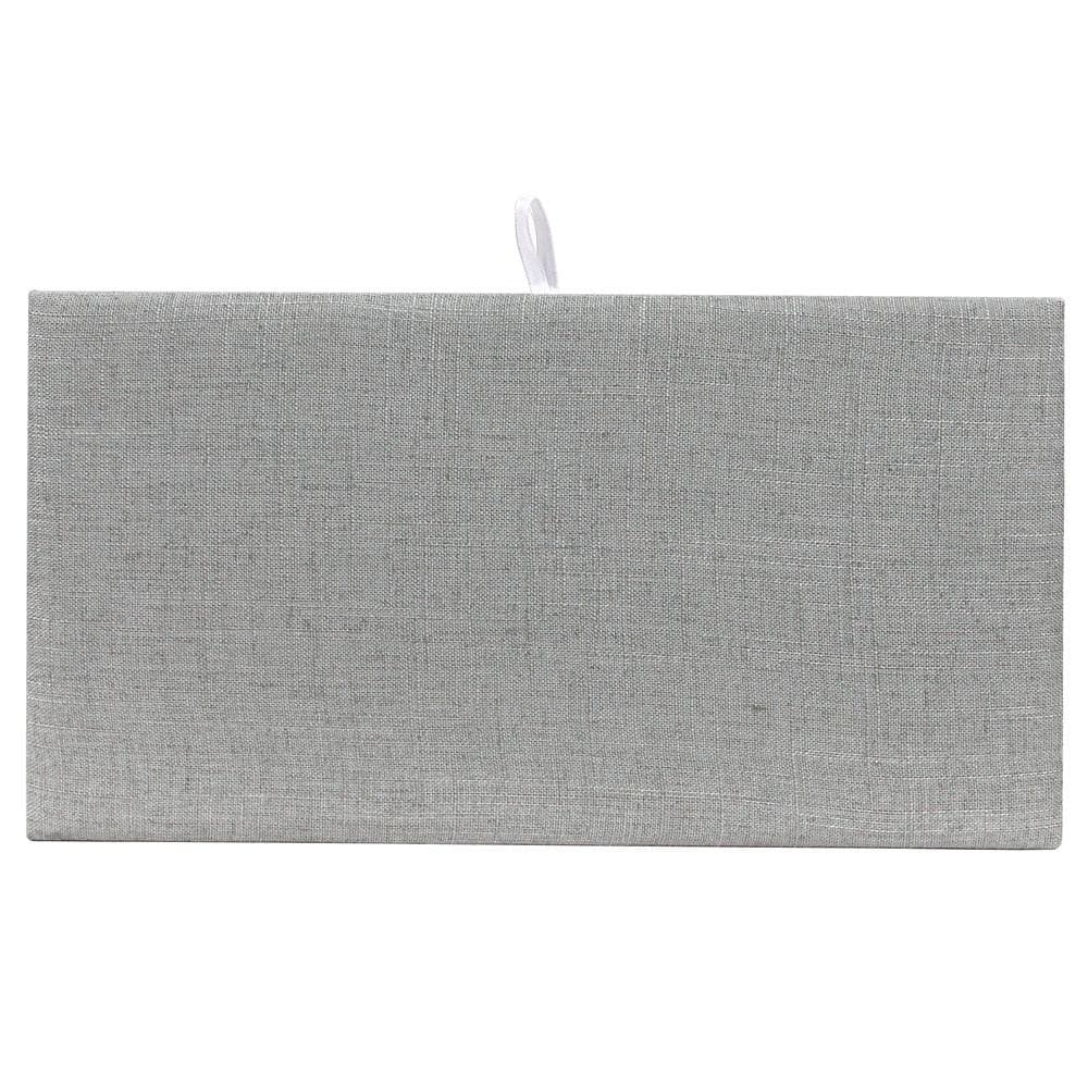 #DP-9301N-N21 Gray Burlap Linen Jewelry Display Pad