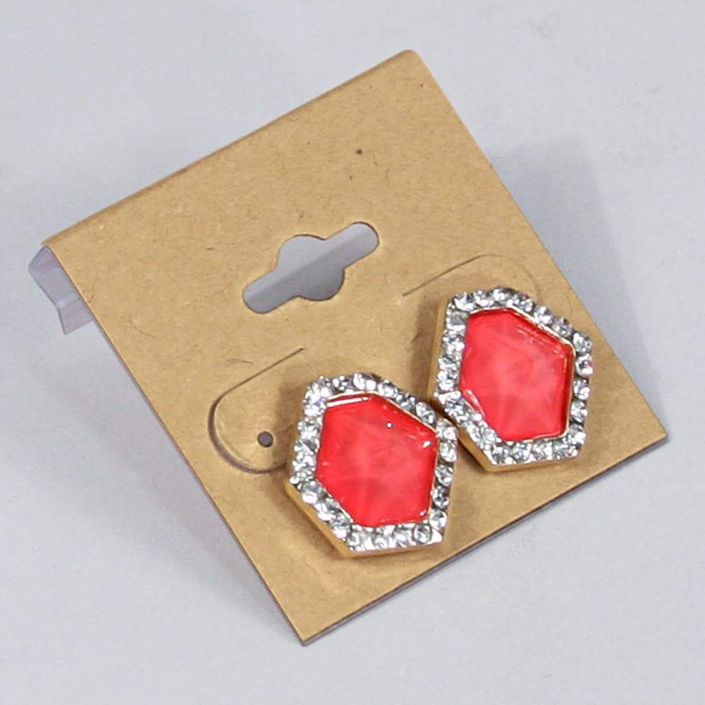 #PC-5720P-K Kraft Paper Covered Plastic Earring Hanging Cards